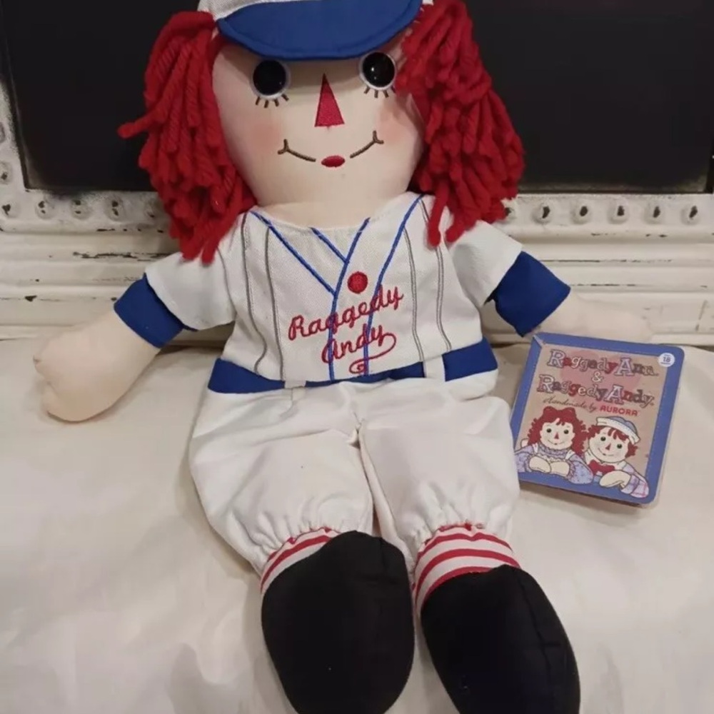 Raggedy Ann & Andy Plush Doll - Red and Blue